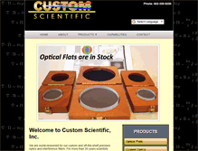 Tablet Screenshot of customscientific.com